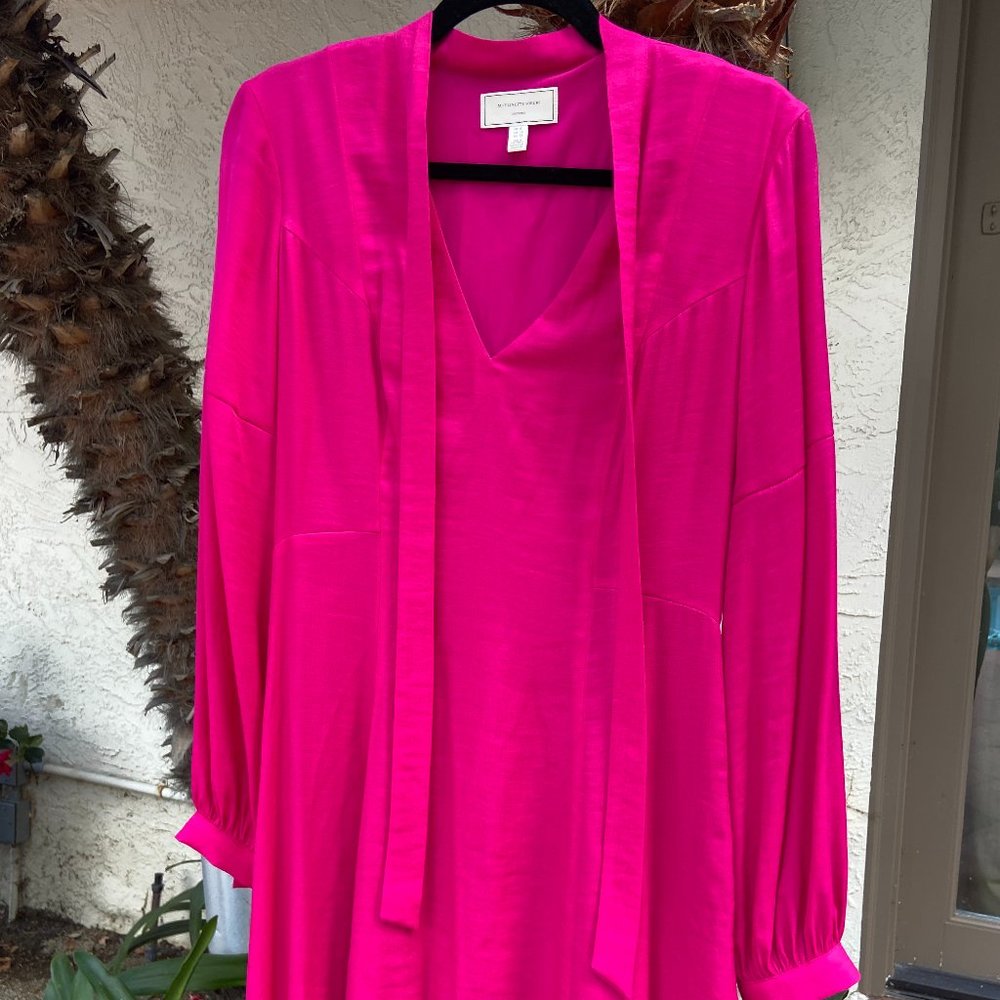 Anthropologie Moulinette Soeurs Pink Rose Gina Keyhole Dress